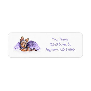 Yorkshire Terrier Yorkie Angel Etiket
