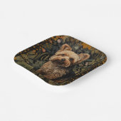 Yorkshire Terrier Yorkie Dog  Bloemen Papieren Bordje (Gebogen)