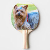 Yorkshire Terrier Yorkie Favorite Breed Tafeltennisbatje (Voorkant)