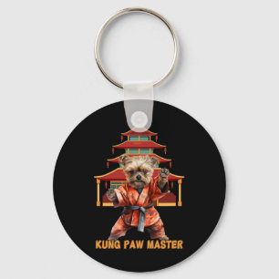 Yorkshire Terrier Yorkie Karate Martial Arts Grapp Sleutelhanger