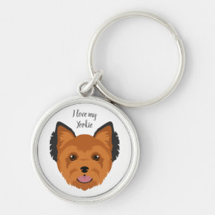 Yorkshire Terrier. Yorkie Key sleutelhanger. Wille Sleutelhanger