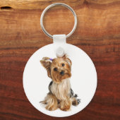 Yorkshire Terrier - Yorkie Puppy Dog Sleutelhanger (Voorkant)
