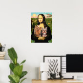Yorkshire Terriers (7and19) - Mona Lisa Poster (Thuiskantoor)