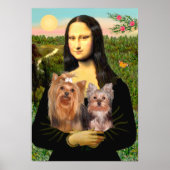 Yorkshire Terriers (7and19) - Mona Lisa Poster (Voorkant)