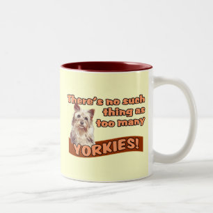 YORKSHIRE TERRIERS TWEEKLEURIGE KOFFIEMOK