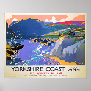 Yorkshire trein reizen poster