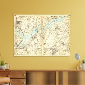 Yorktown, New York 3 Canvas Afdruk (Insitu (Woonkamer))