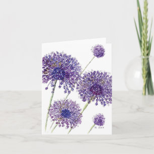Yorktown Onion - Allium Blank Note Cartes