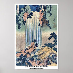 Yoro waterfall Mino, provincie Katsushika, Hokusai Poster