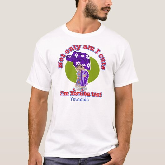 Yoruba Girl sjabloon T-shirt (Voorkant)