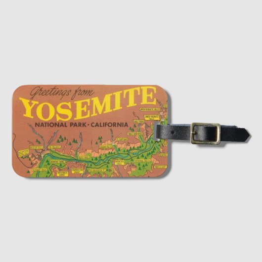 Yosemite Bagagelabel (Voorkant (horizontaal))