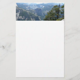 Yosemite bergzicht in Yosemite National Park Briefpapier