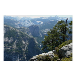 Yosemite bergzicht in Yosemite National Park Perfect Poster