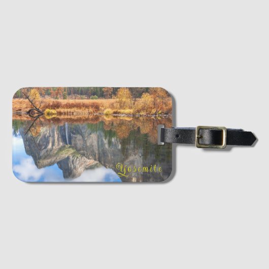 Yosemite Bridalveil Falls Reflection Bagagelabel (Voorkant (horizontaal))