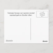 Yosemite Briefkaart (Achterkant)