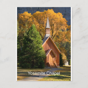 Yosemite Chapel (oktober) California Products Briefkaart