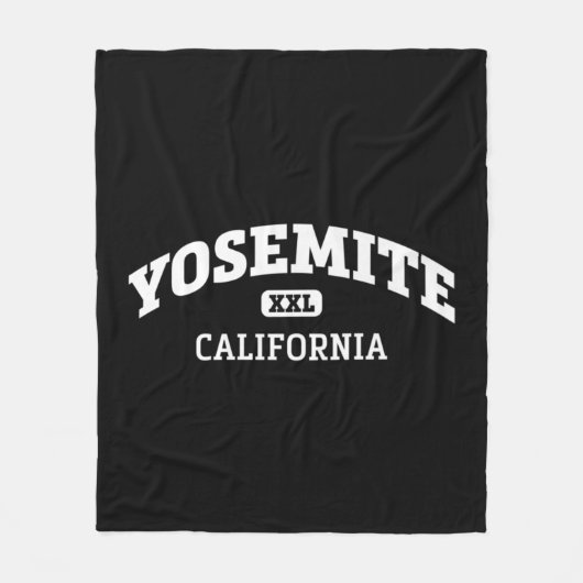 Yosemite College Style Rock Climbing Area Design Fleece Deken (Voorkant)