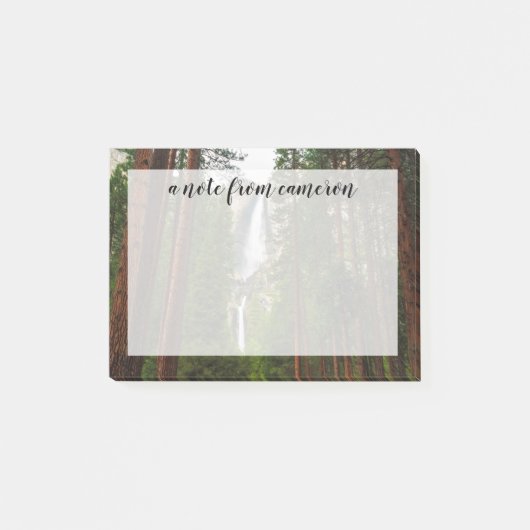 Yosemite Falls door het bos Post-it® Notes (Voorkant)