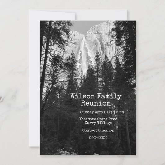 Yosemite Falls Kaart (Voorkant)