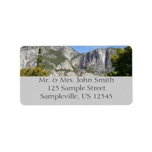Yosemite Falls vanaf Four Mile Trail Etiket