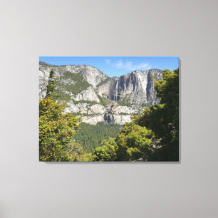 Yosemite Falls vanuit Four Mile Trail Canvas Afdruk