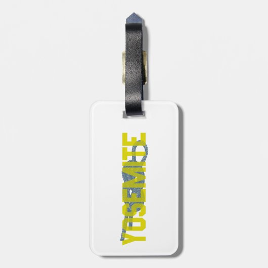 Yosemite, figuur 8, klimming bagagelabel (Achterkant verticaal)