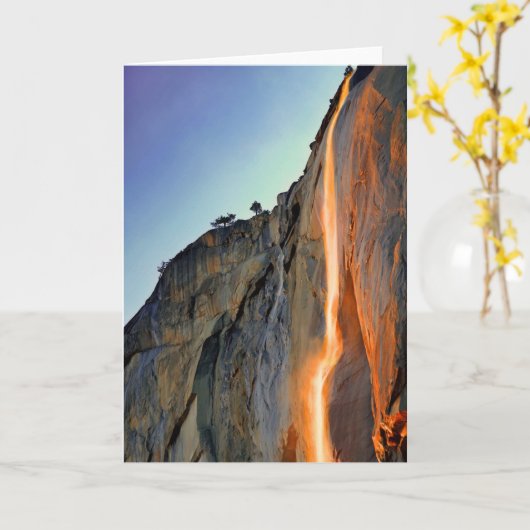 Yosemite Firefall Kaart (Gele Bloem)