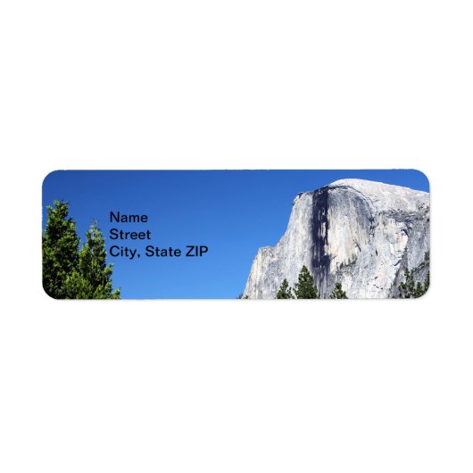 Yosemite Half Dome Etiket (Voorkant)