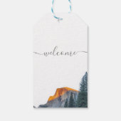 Yosemite Half Dome Sunset Wedding Gift Labels Cadeaulabel (Achterkant)