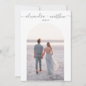 Yosemite Half Dome Sunset Wedding Save The Date (Achterkant)