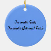 Yosemite Herfsten en Bossen Keramisch Ornament (Achterkant)