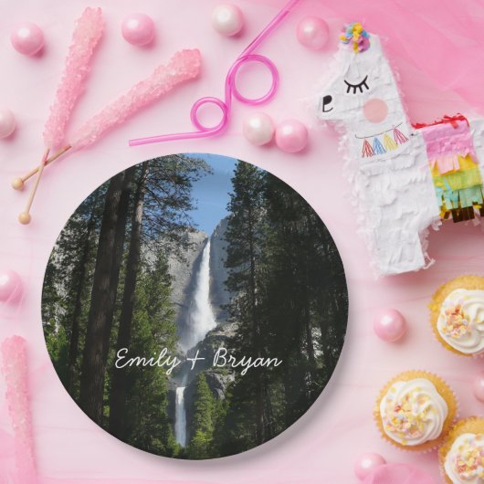 Yosemite Herfsten en Bossen Papieren Bordje (Feest)