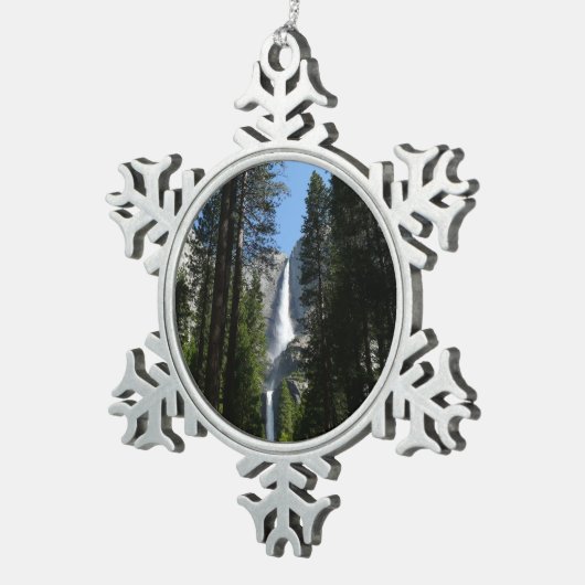 Yosemite Herfsten en Bossen Tin Sneeuwvlok Ornament (Rechts)