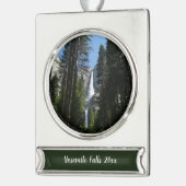Yosemite Herfsten en Bossen Verzilverd Banner Ornament (Links)