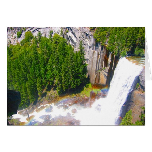 yosemite-herfsten met regenboog (Voorkant Horizontaal)