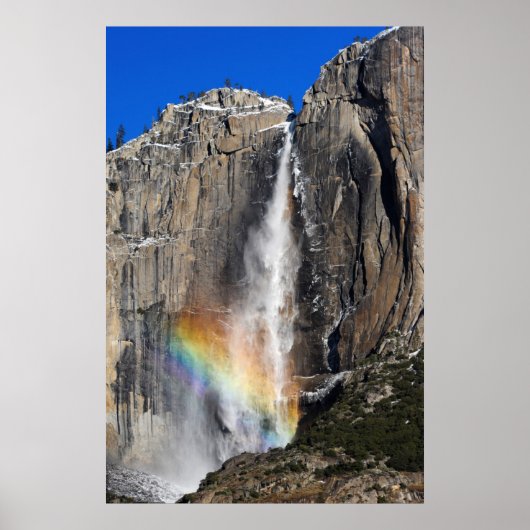 Yosemite-Herfsten met regenboog Poster (Voorkant)