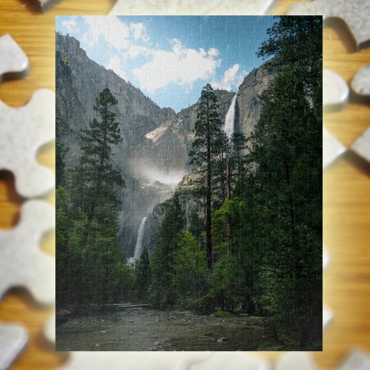 Yosemite Herfsten Mountain Waterfall Landscape Fot Legpuzzel