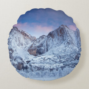 Yosemite Herfsten Sunrise Rond Kussen