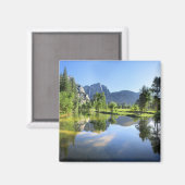 Yosemite-Herfsten uit de Merced-rivier - Yosemite- Magneet (Voorkant / Achterkant)
