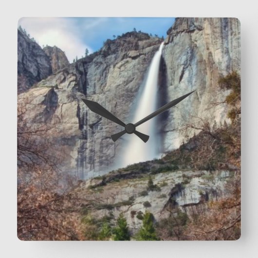 Yosemite Herfsten Vierkante Klok (Voorkant)