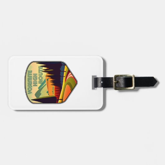 Yosemite High Route Kleuren Bagagelabel (Voorkant horizontaal)