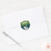 Yosemite High Route Vierkante Sticker (Envelop)