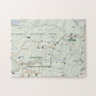 Yosemite-kaartpuzzel Legpuzzel