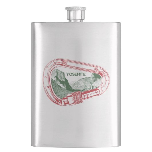Yosemite-klimmer Carabiner Heupfles (Voorkant)