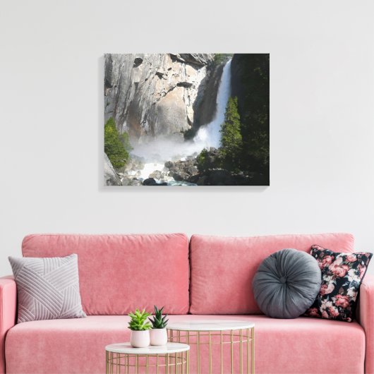 Yosemite Lagere Herfsten uit het Yosemite National Canvas Afdruk (Insitu (Woonkamer))