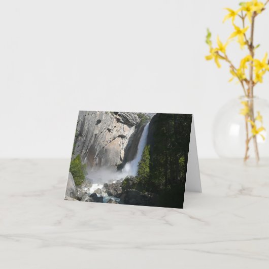 Yosemite Lagere Herfsten uit het Yosemite National Kaart (Gele Bloem)