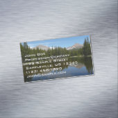 Yosemite Lake Reflection Magnetisch Visitekaartje (Voorbeeld)
