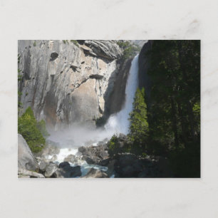 Yosemite Lower Falls bij het Lower Yosemite Falls Briefkaart