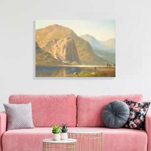 Yosemite Majestueus Landschap door Albert Bierstad Canvas Afdruk