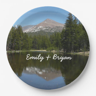 Yosemite-meerreflectie Papieren Bordje